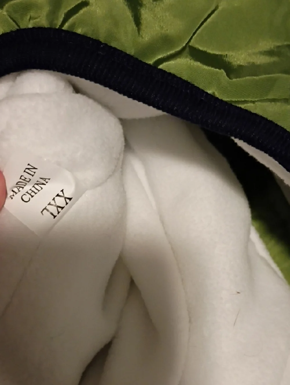 Green Puffer Dog Coat with Reflective Harness